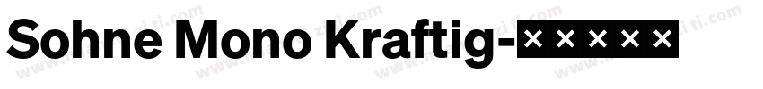 Sohne Mono Kraftig字体转换